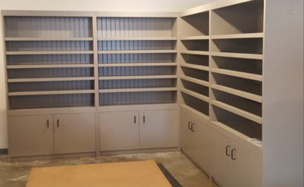 custom paint shelving